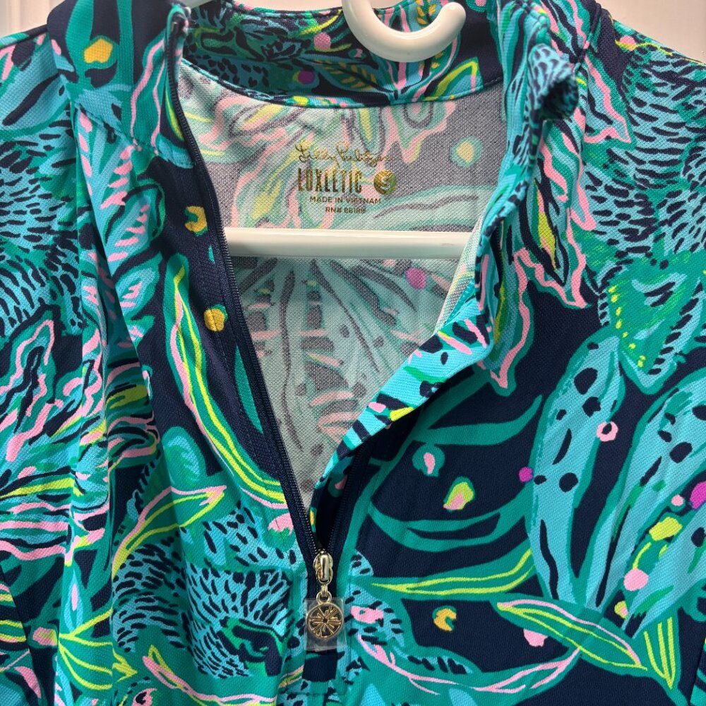 Lilly Pulitzer Women's Size Small Nassau Dress UPF 50+ Low Tide Navy Catty - NWT - Picture 3 of 13